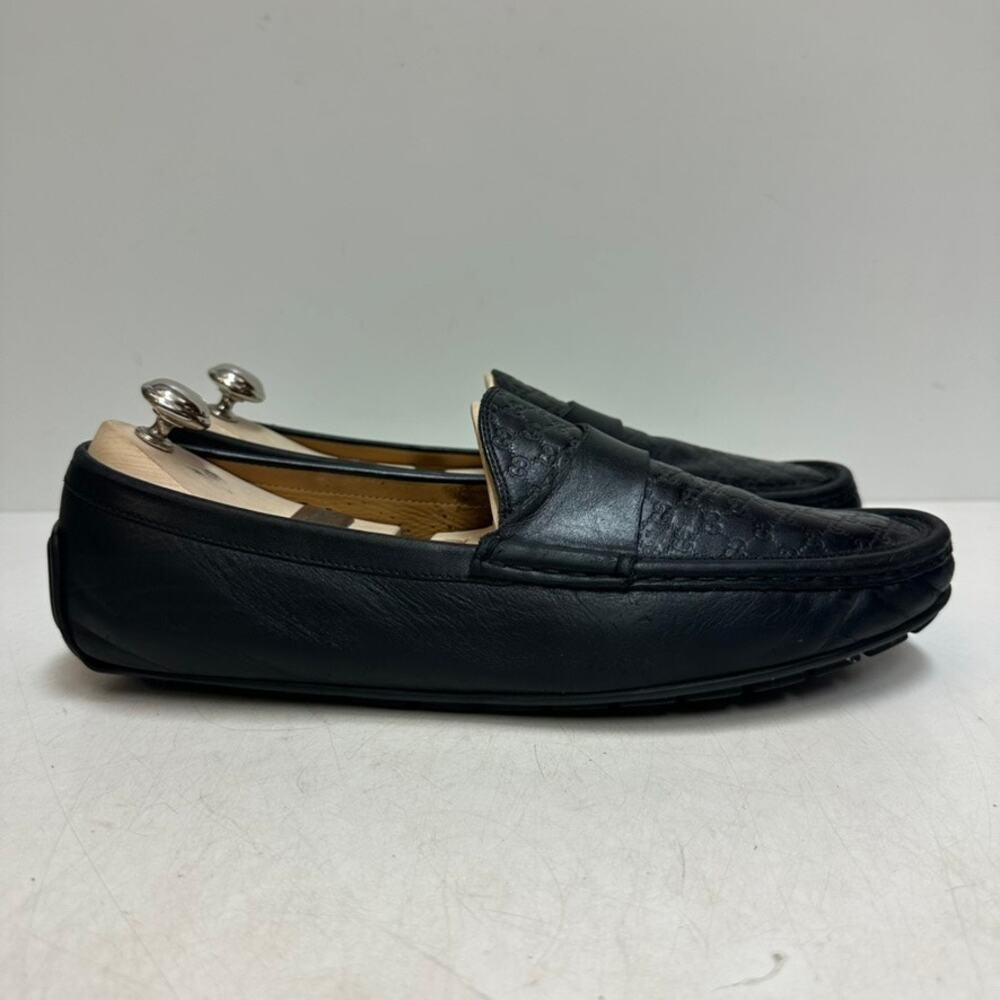 GUC Gucci Microguccissima Leather GG Loafers Drivers Made in Italy UK 9.5 US 10 - Picture 3 of 13